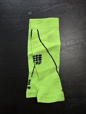 Mens Neon Green Compression Calf Sleeves